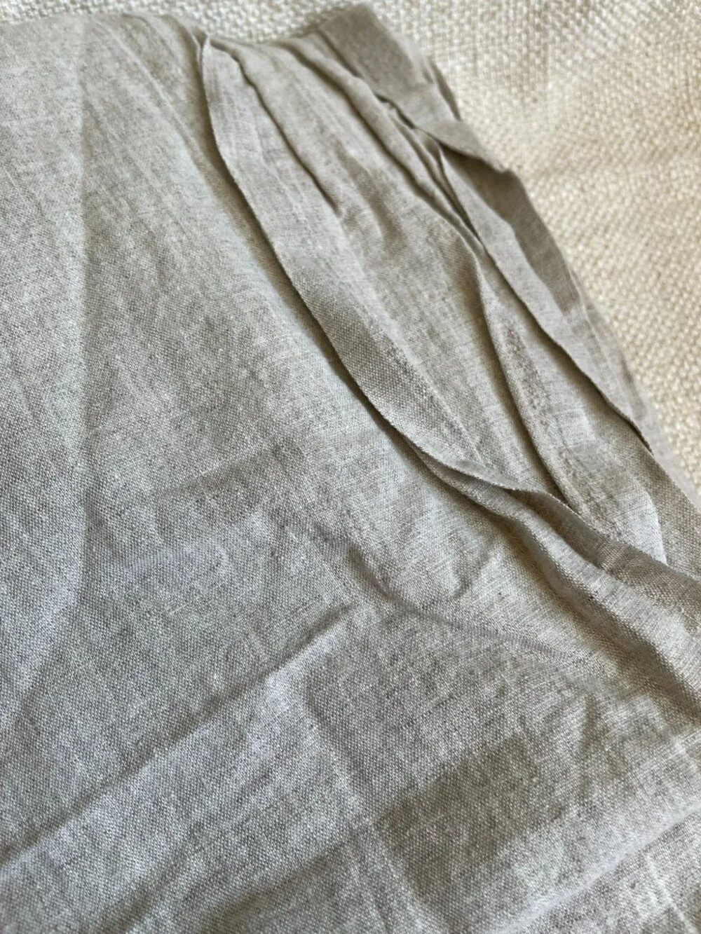 3y x 56”Linen Natural Undyed Tan Prewashed Fabric